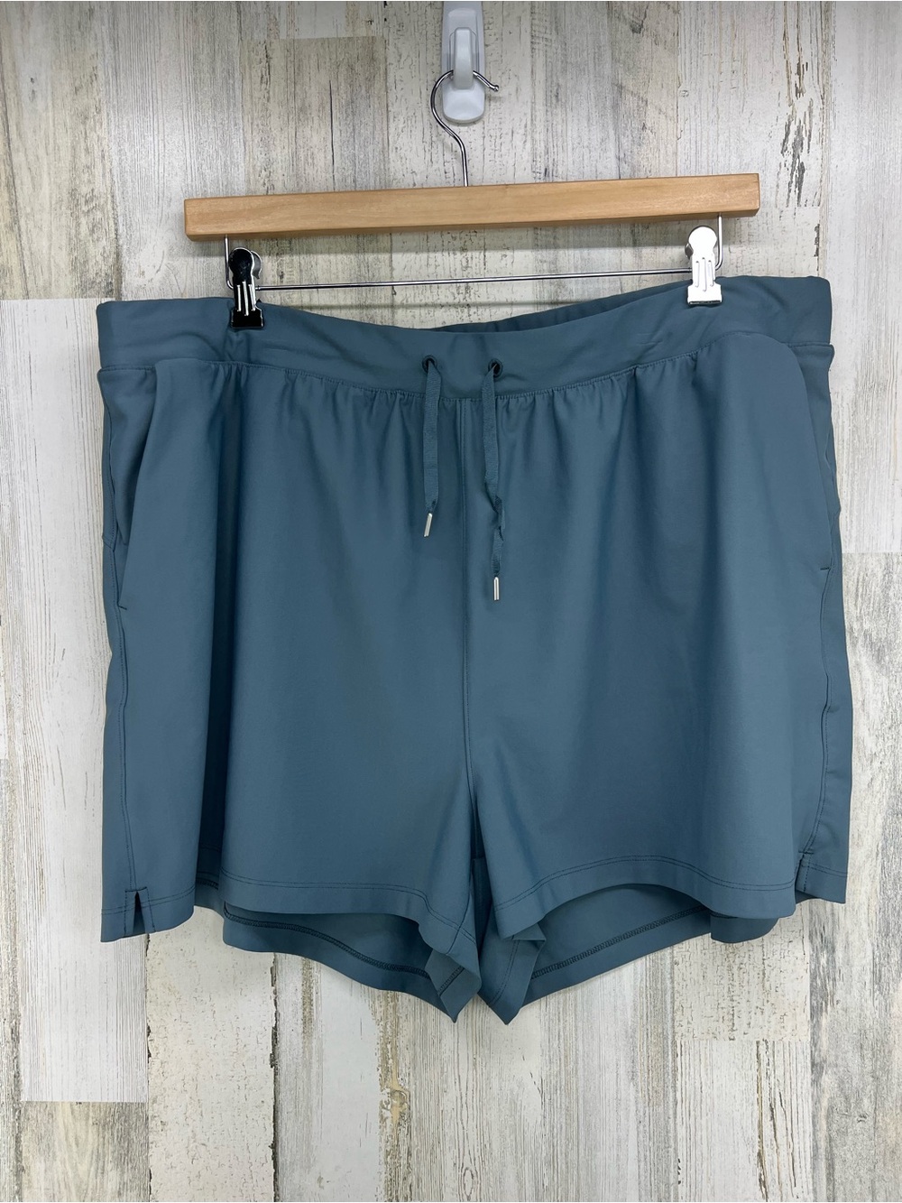 Old Navy Active Powersoft High Rise Go Dry Slate Blue Shorts Womens 3X